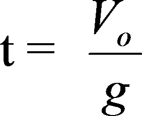 上升时间初速度计算公式及其运算